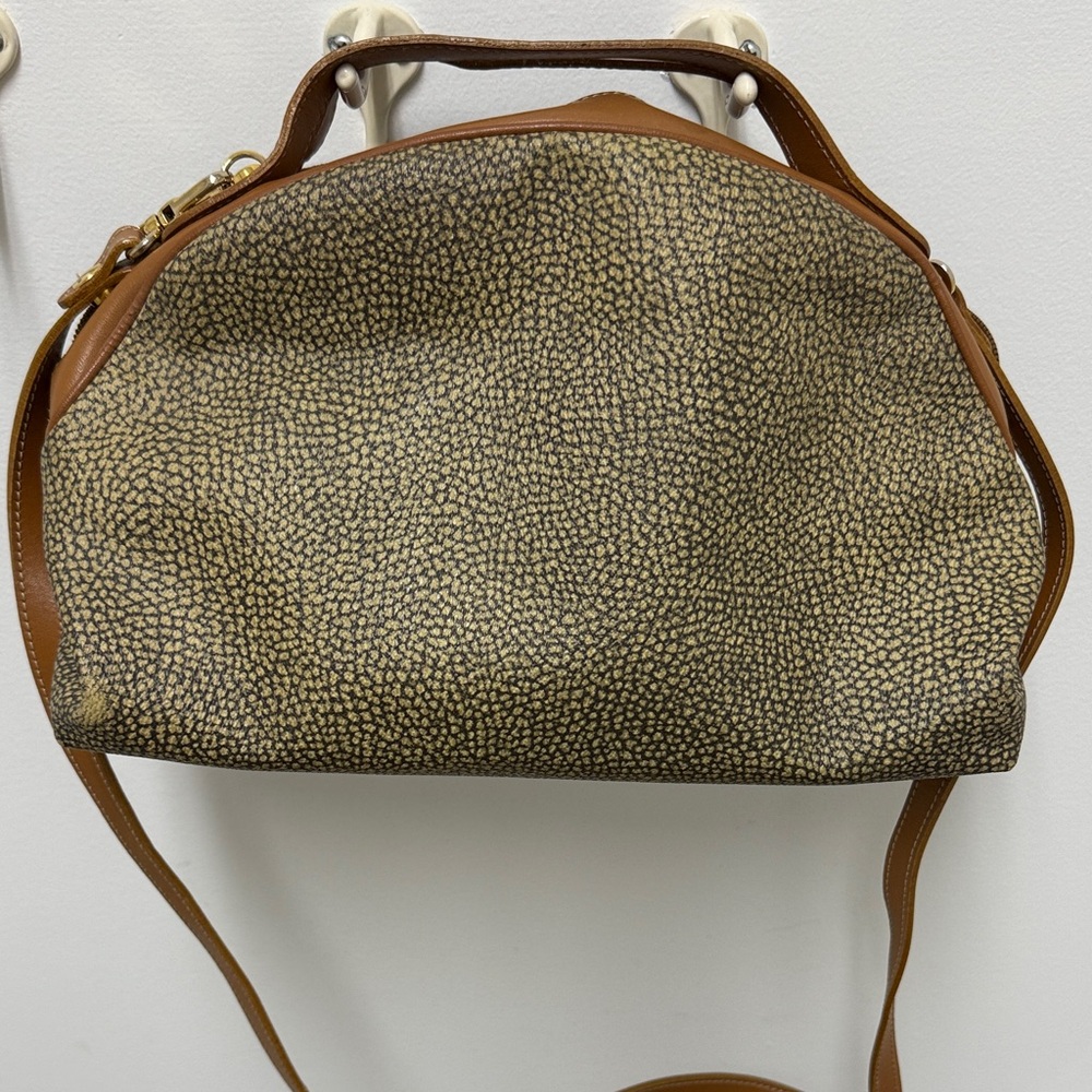 Elegant Brown and Tan Women's Shoulder Bag